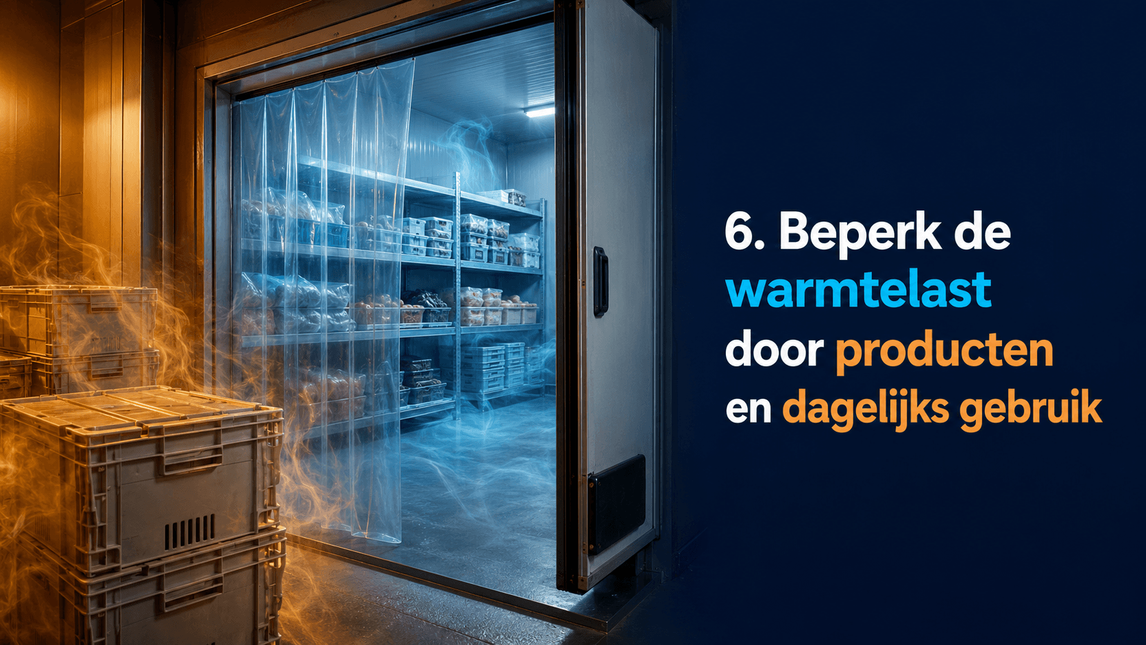 Beperk de warmtelast door producten en dagelijks gebruik