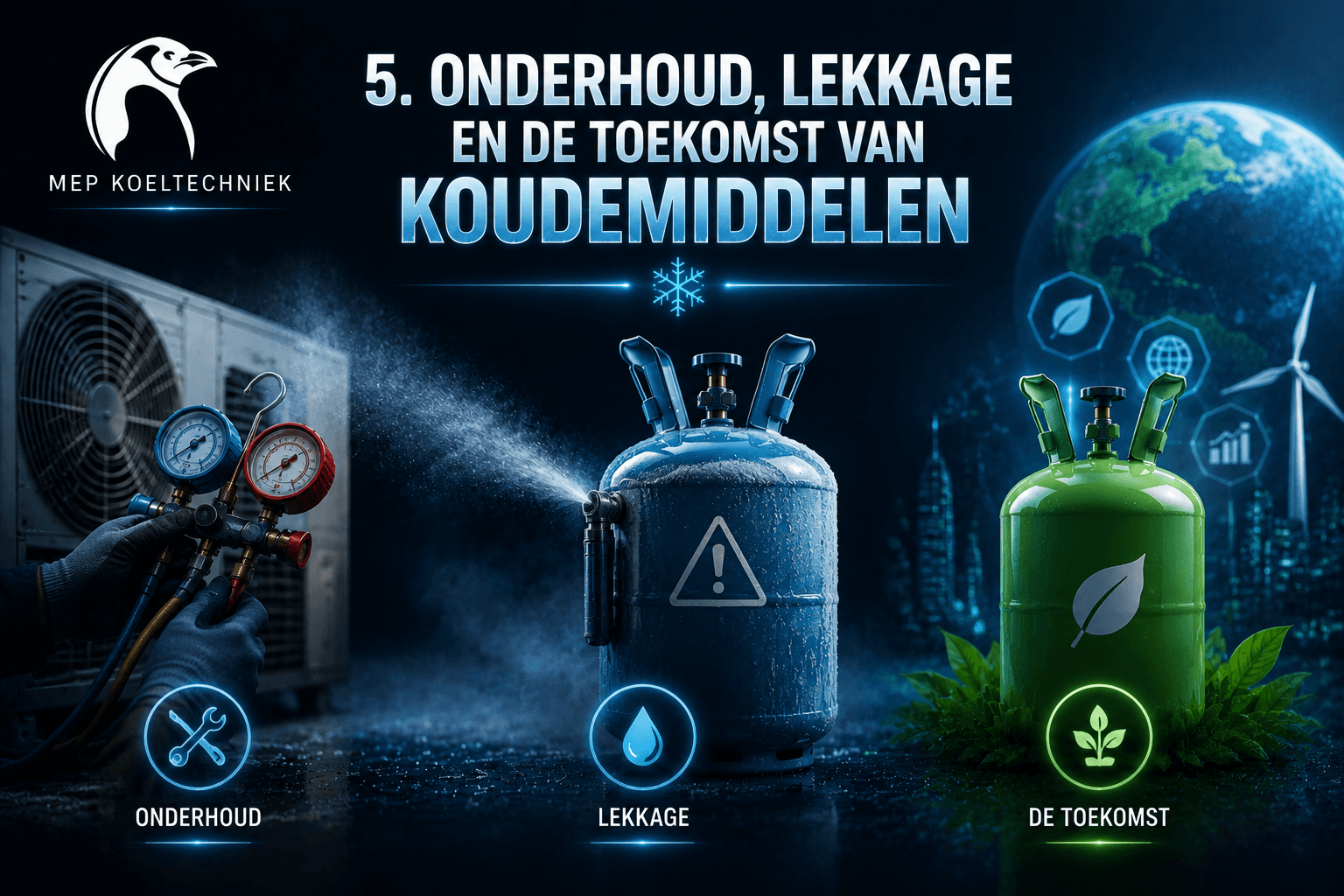 Onderhoud, lekkage en de toekomst van koudemiddelen