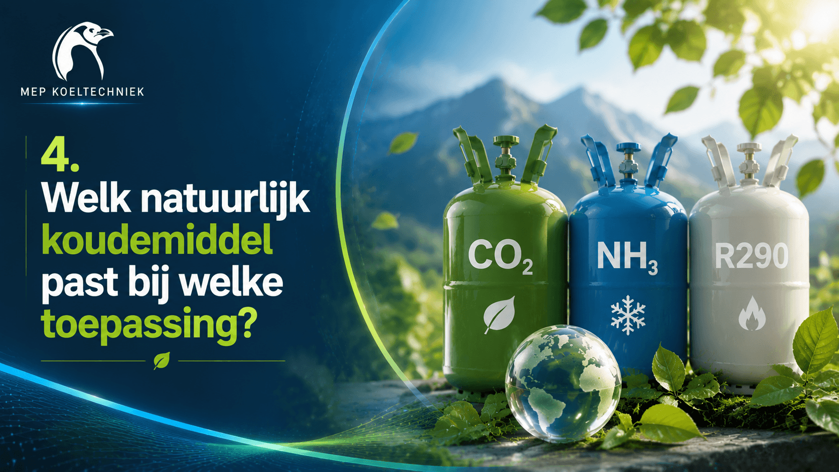 Welk natuurlijk koudemiddel past bij welke toepassing?