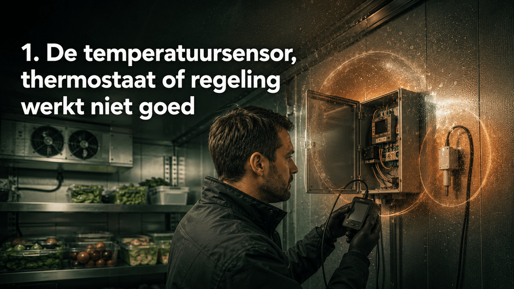 De temperatuursensor, thermostaat of regeling werkt niet goed