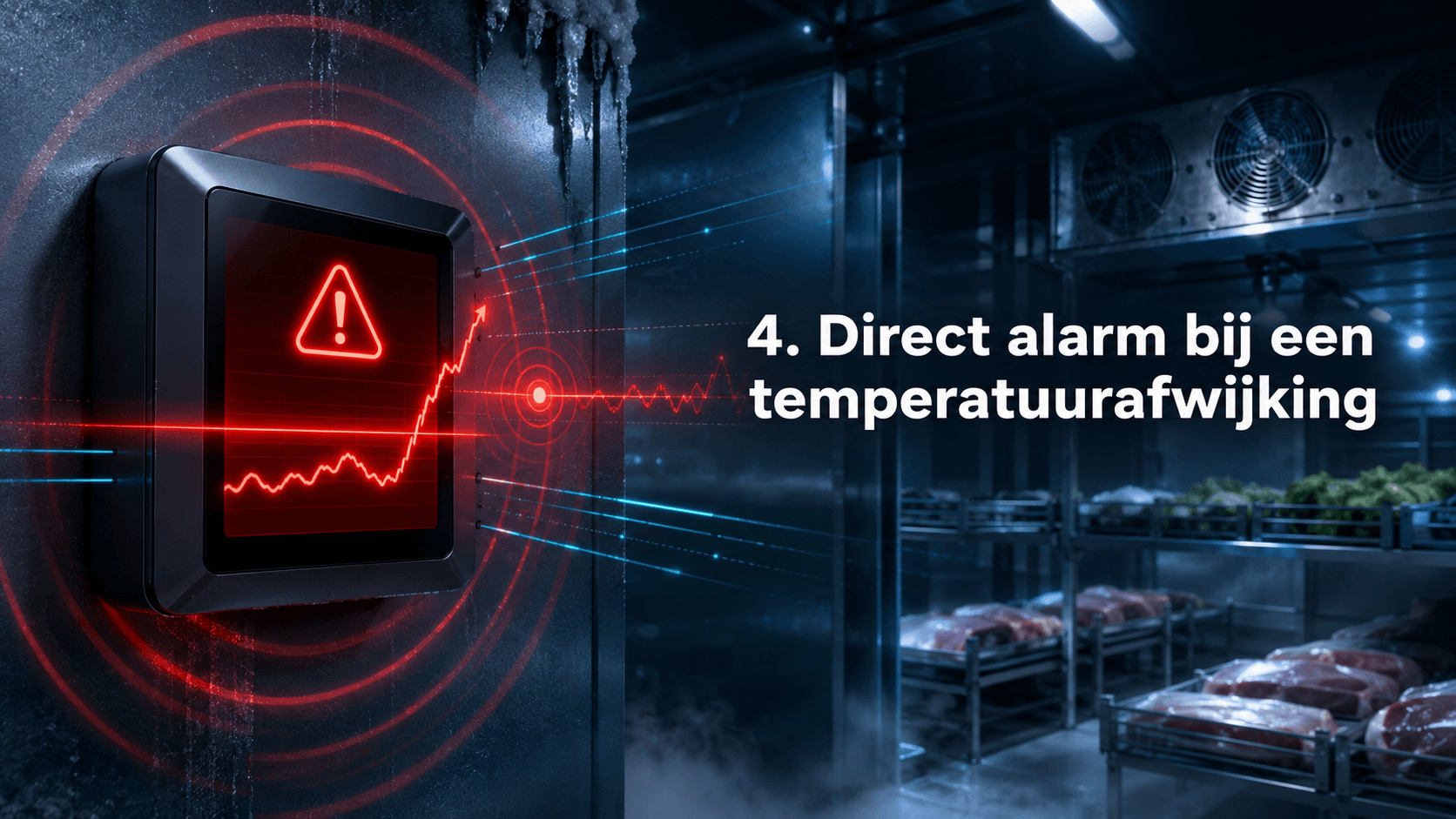 Direct alarm bij een temperatuurafwijking