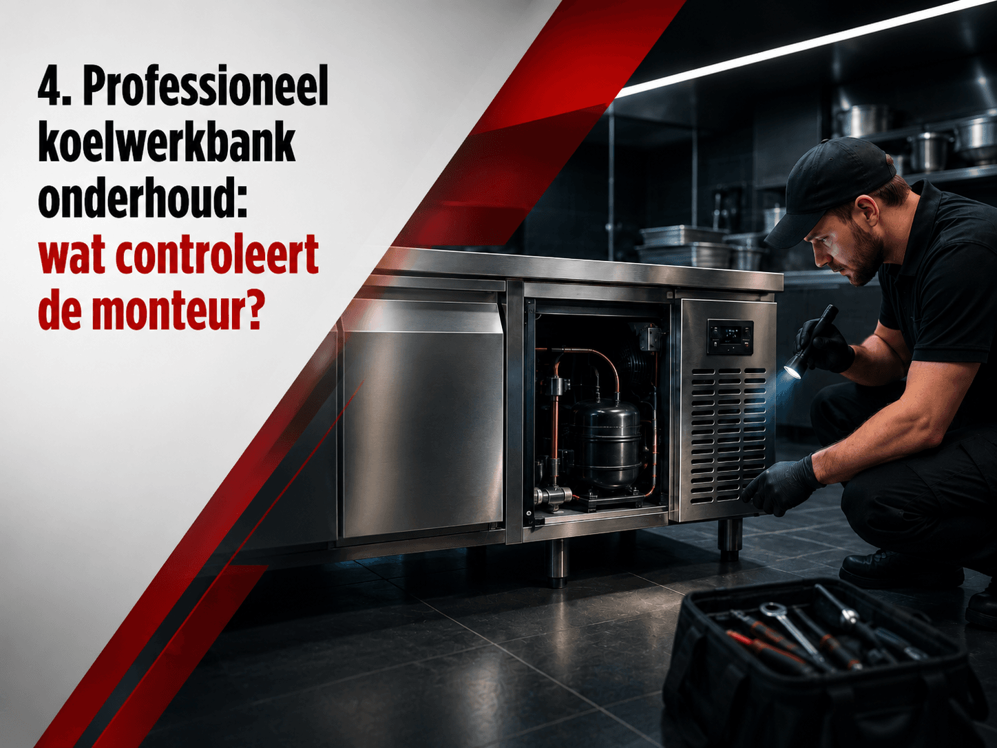 Professioneel koelwerkbank onderhoud: wat controleert de monteur?