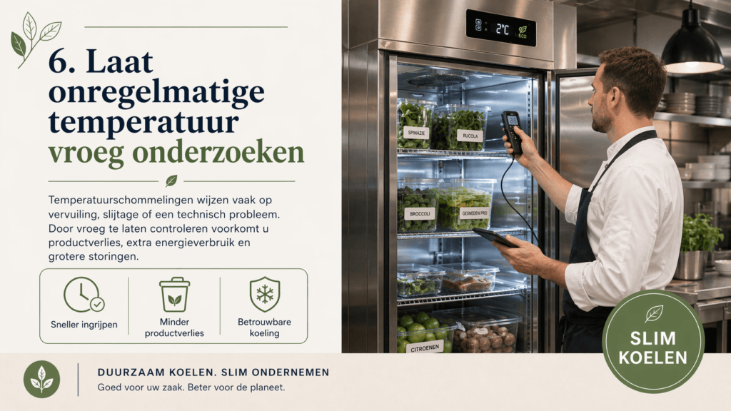 Laat onregelmatige temperatuur vroeg onderzoeken