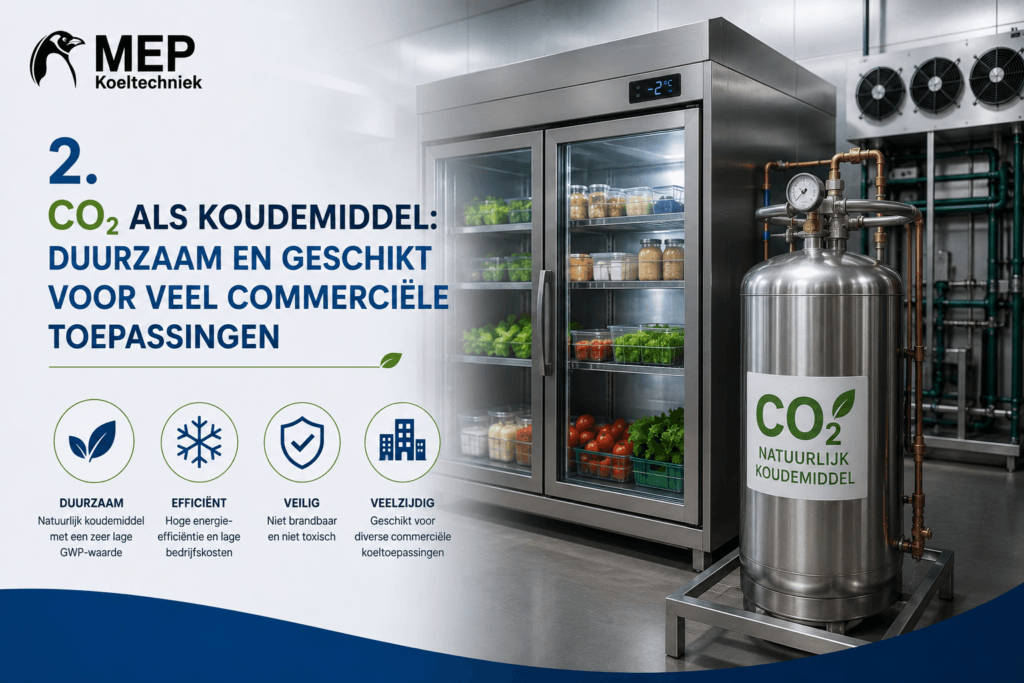 CO2 als koudemiddel: duurzaam en geschikt voor veel commerciële toepassingen