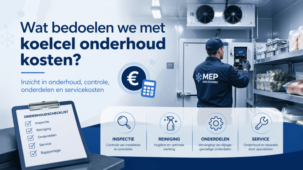 Wat bedoelen we met koelcel onderhoud kosten?