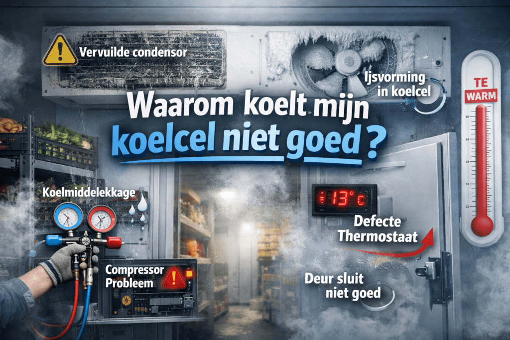 Waarom koelt mijn koelcel niet goed?