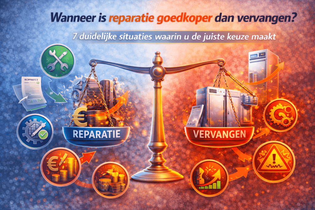 Wanneer is reparatie goedkoper dan vervangen? 7 duidelijke situaties waarin u de juiste keuze maakt