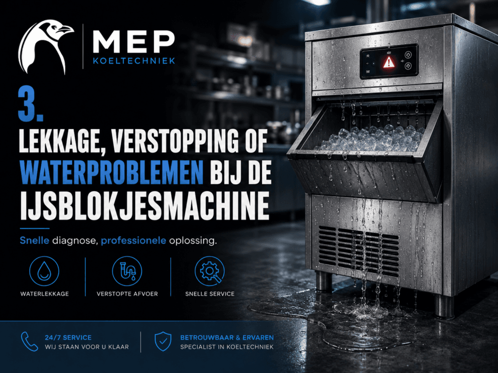 5. Wanneer moet u een monteur inschakelen bij een ijsblokjesmachine storing?