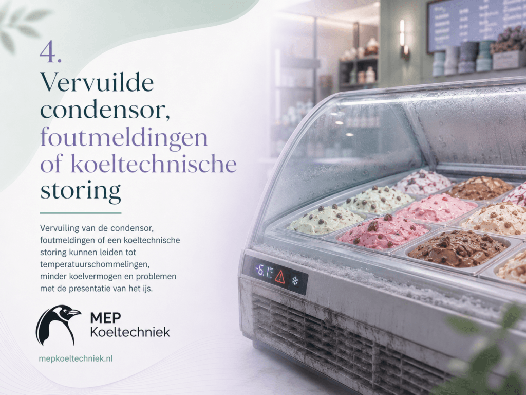 Vervuilde condensor, foutmeldingen of koeltechnische storing