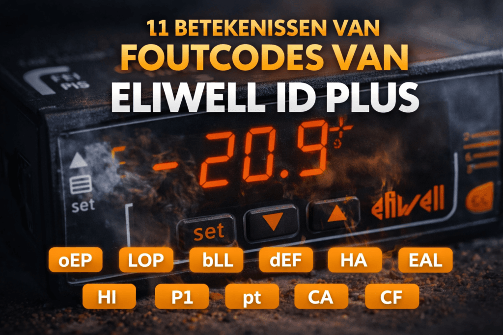 11 betekenissen van foutcodes van Eliwell ID Plus