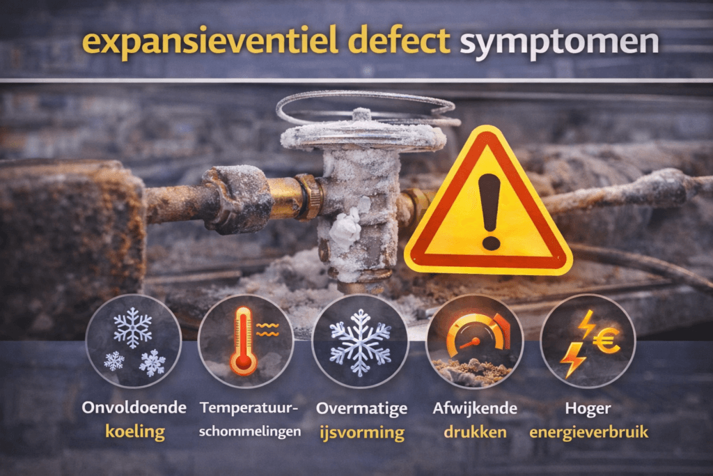 expansieventiel defect symptomen
