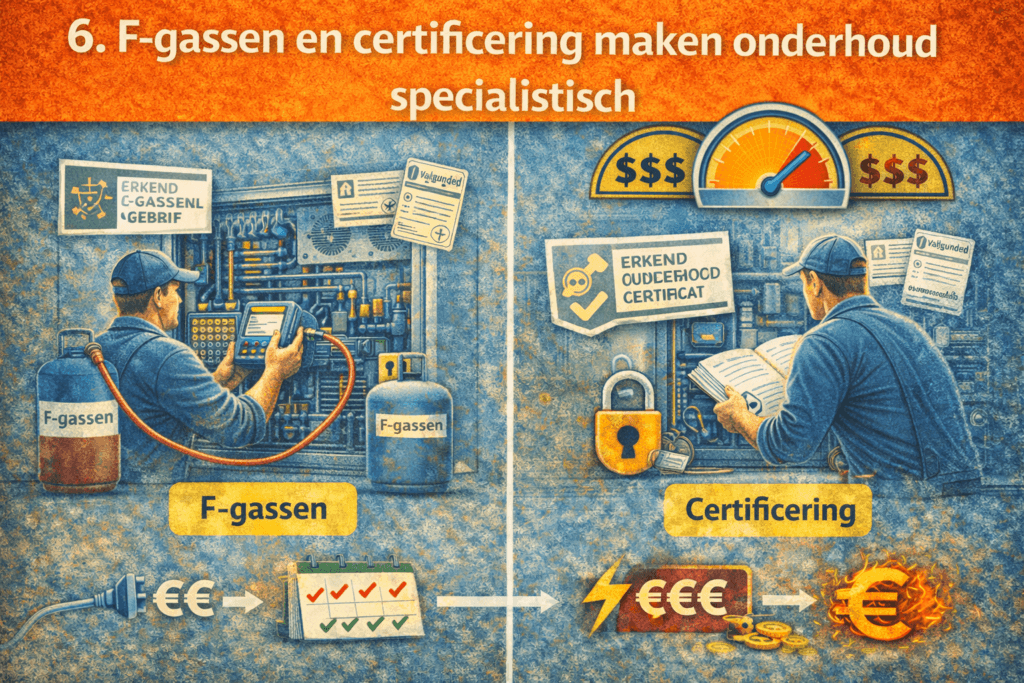 De frequentie van onderhoud beïnvloedt de totale kosten