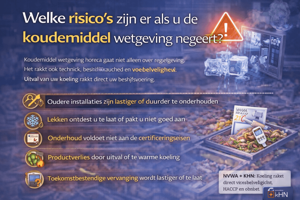 Welke risico’s zijn er als u de koudemiddel wetgeving negeert?
