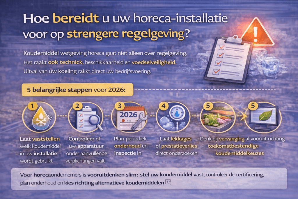 Welke risico’s zijn er als u de koudemiddel wetgeving negeert?