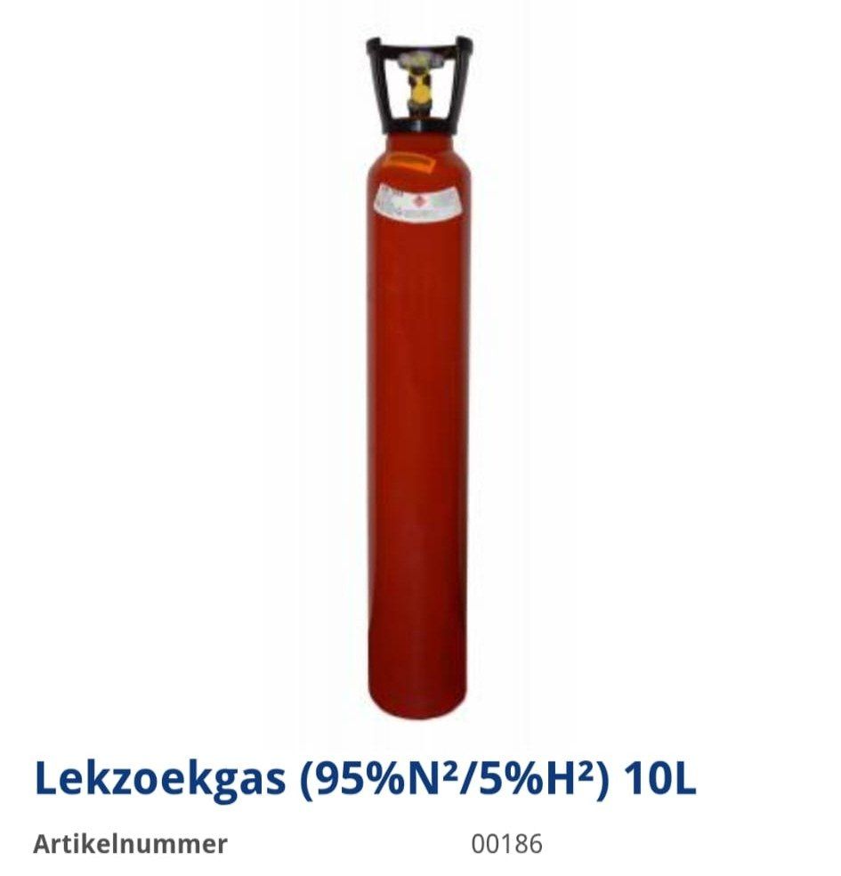 Waarom gebruiken wij deze combinatie?Lekzoekgas (95% N₂ / 5% H₂)